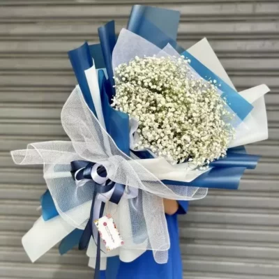 Bó hoa baby trắng phù hợp tặng chúc mừng sinh nhật
