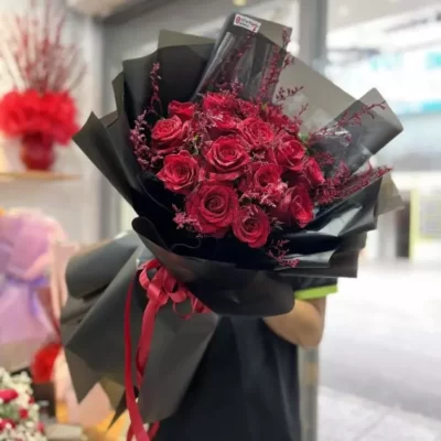 Bó hoa hồng đỏ tặng sinh nhật mẹ