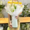 Bó hoa tuylip mix cỏ đồng tiền tặng sinh nhật đẹp và ý nghĩa