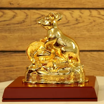 Tượng Chuột mạ vàng 24k mẫu mới