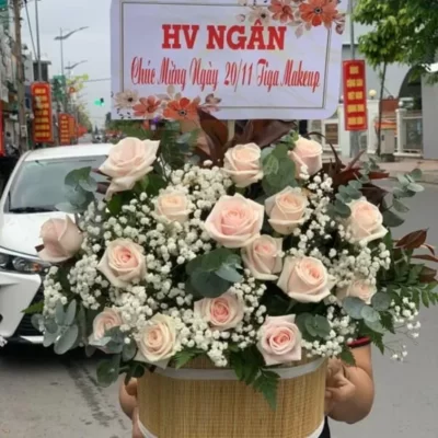 Giỏ Hồng Tri Ân Thầy Cô