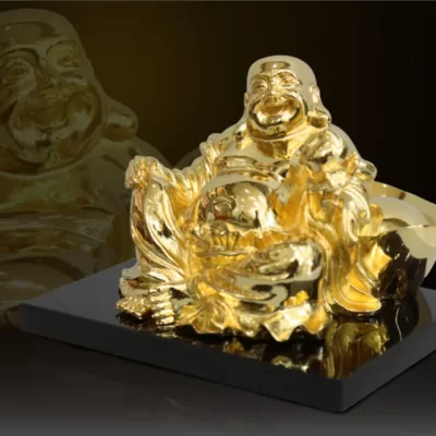 Tượng Phật Di Lặc mạ vàng 24k