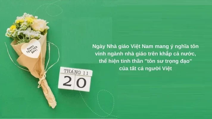 Ý nghĩa ngày 20-11 thể hiện truyền thống “tôn sư trọng đạo” tốt đẹp của dân tộc ta (Ảnh: Sưu tầm)