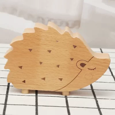 Hộp nhạc gỗ hình nhím