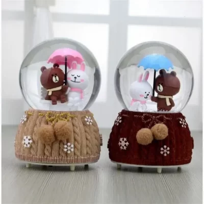 Quả cầu tuyết gấu Brown và thỏ Cony