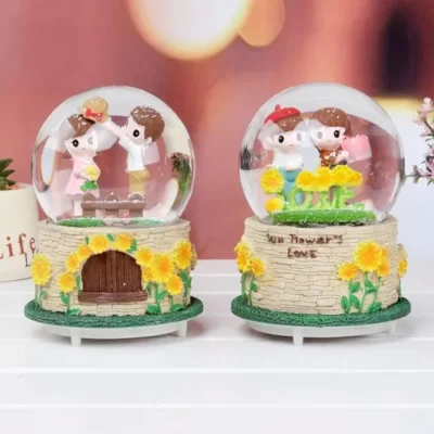 Quả cầu tuyết hoa hướng dương